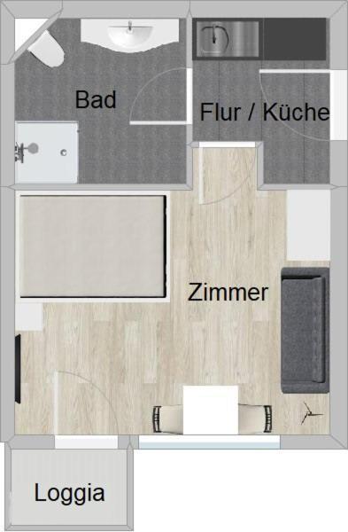 Top Modernes 1-Zimmer-Apartment mit Küche, Parkplatz, kostenfreiem WLAN und Netflix Bad Soden-Salmünster Exterior foto